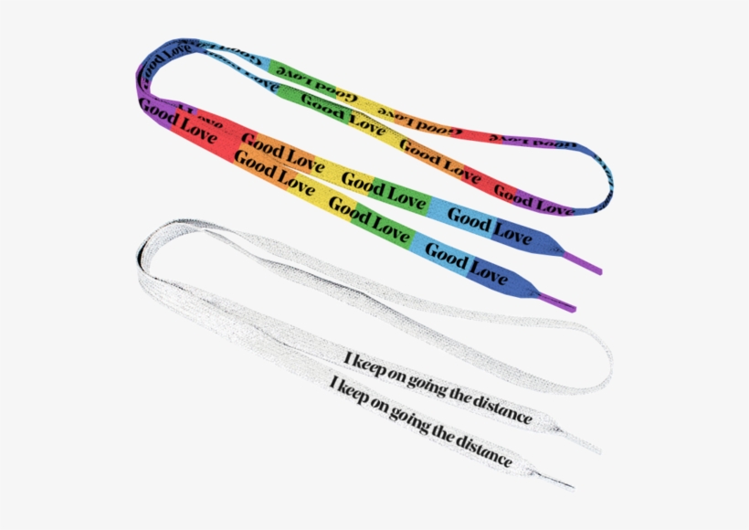 Rainbow & White Set Of Shoelaces - Tool, transparent png