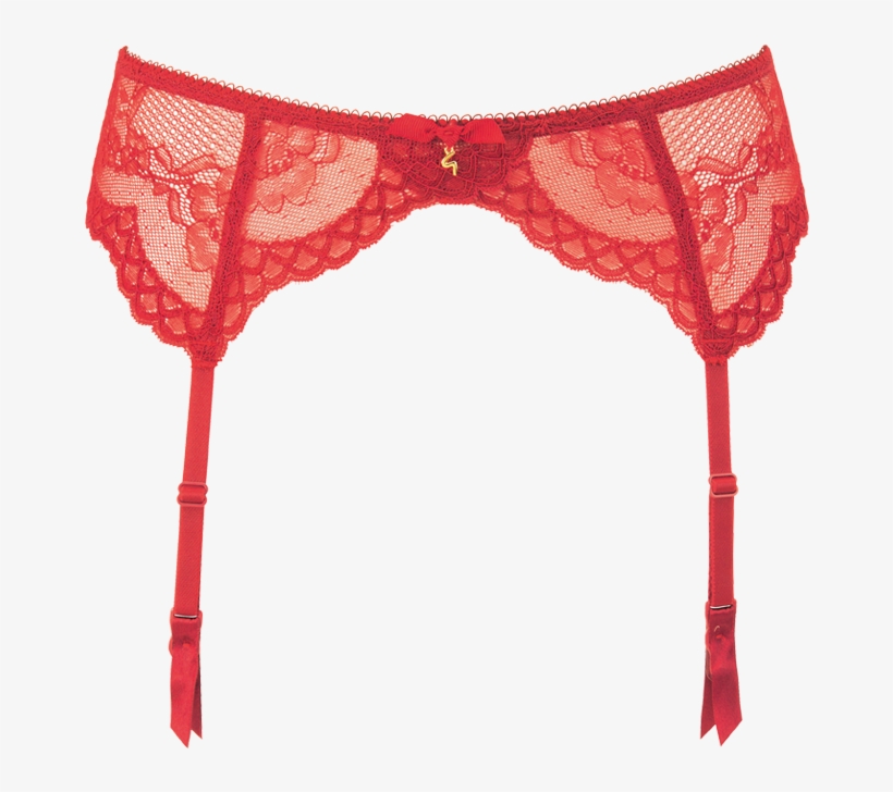 Superboost Lace Suspender Chilli Red Product Front - Porte Jarretelle Bordeaux, transparent png