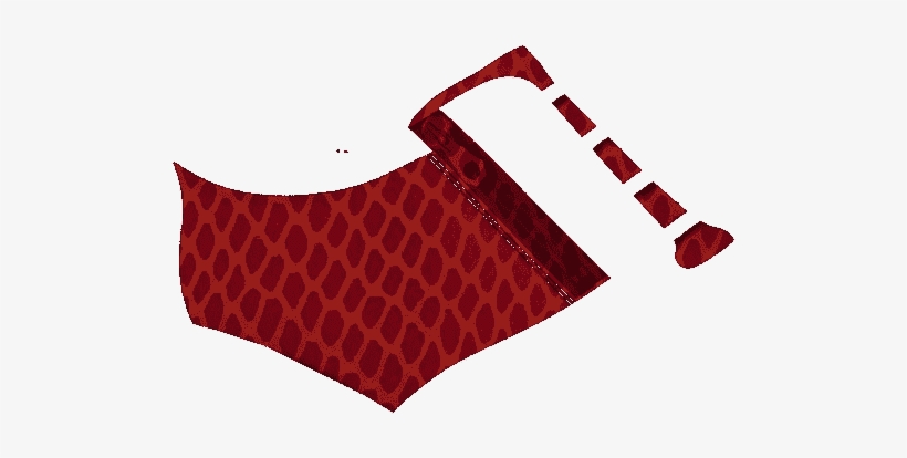 Y1695 Red Vipera Leather - Cushion, transparent png