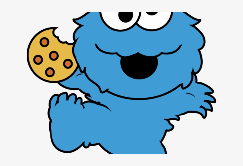 Cookie Monster Clipart Cute - Monstruo Come Galletas Dibujo, transparent png