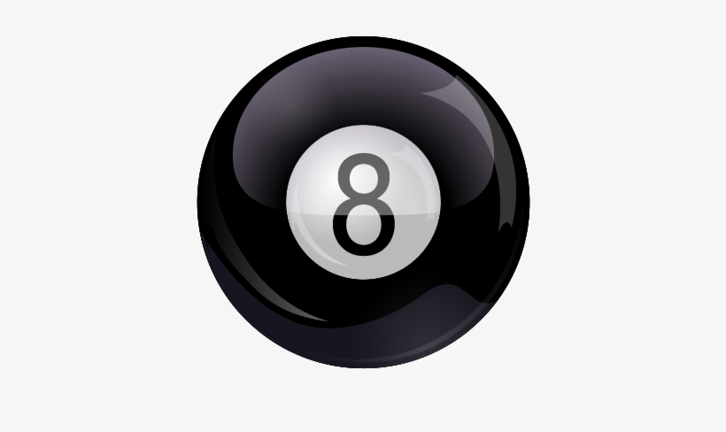 Tragic 8 Ball Shadow - Billiard Ball, transparent png