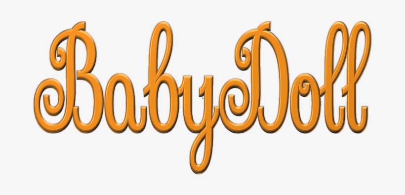 Babydoll - Calligraphy, transparent png