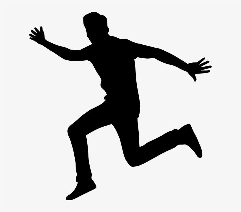 Free Image On Pixabay - Excited Man Silhouette, transparent png