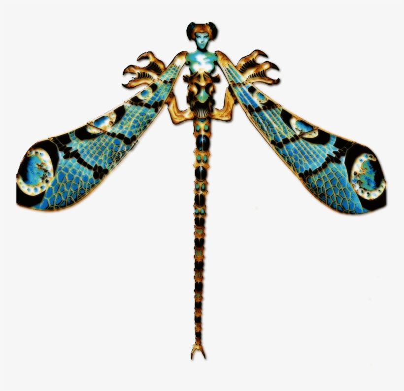 More Like Lalique Dragonfly For Print By Permutate - Rene Lalique Dragonfly Woman Corsage, transparent png