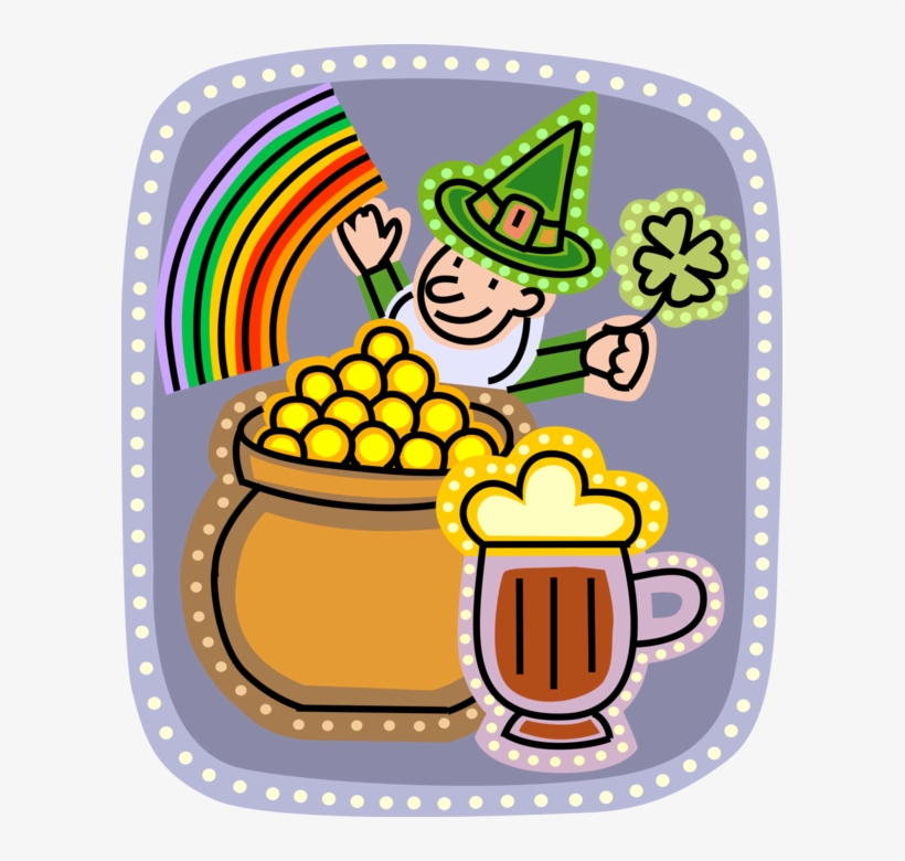 Vector Illustration Of St Patrick's Day Irish Leprechaun, transparent png