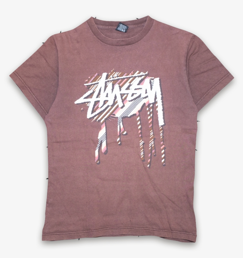 Vintage Stussy Logo T-shirt - Active Shirt, transparent png