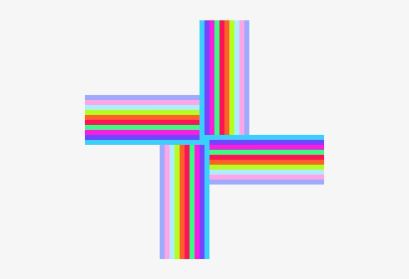 Pinwheels - Cross, transparent png