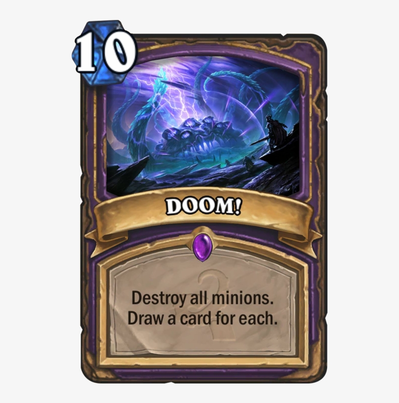 Doom Card - Doom Hearthstone, transparent png
