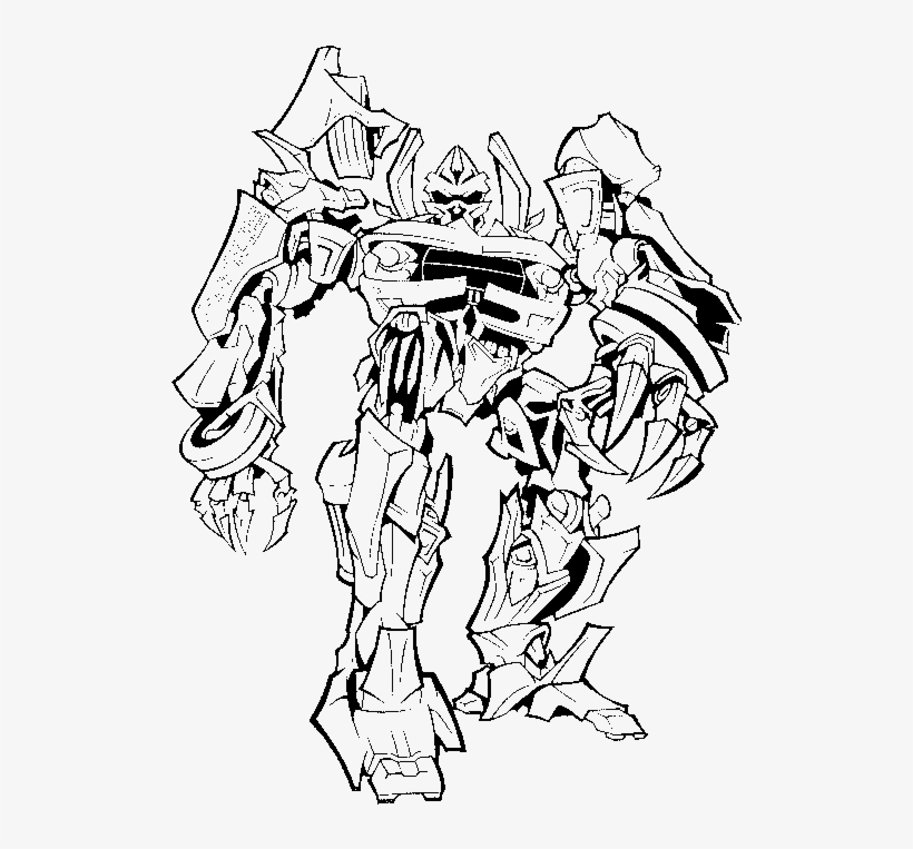 Transformers Will Readily Fight Fierce Coloring Page - Transformers Rajz, transparent png