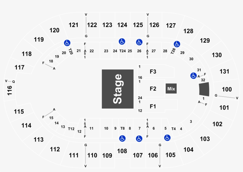 Legend - Ricoh Coliseum Seating Chart Wwe, transparent png