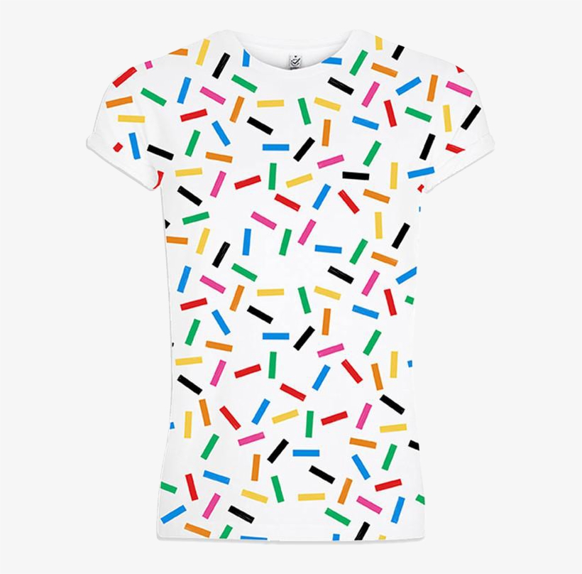 'confetti' White T-shirt - Active Shirt, transparent png