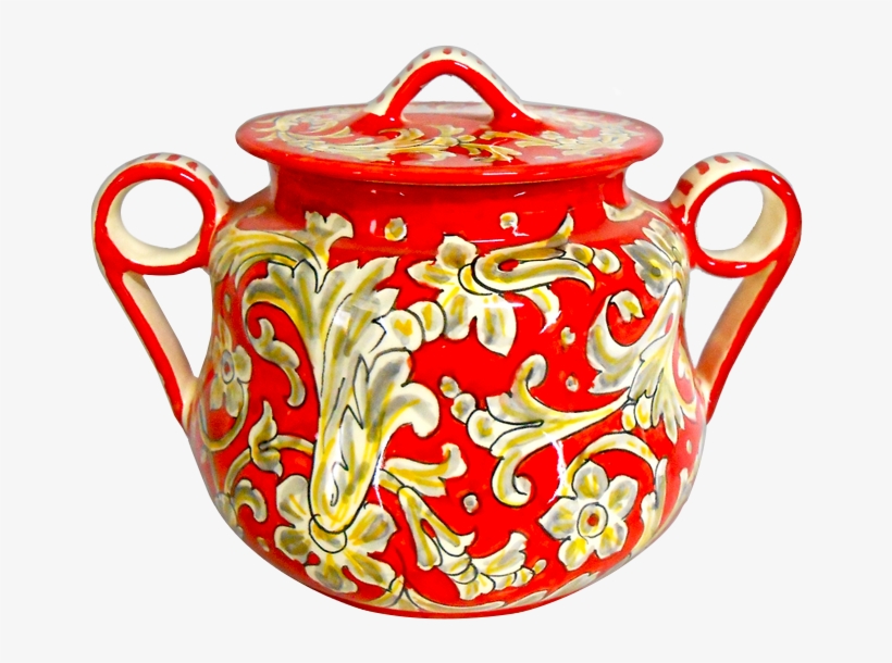 Foglie Rosse Tony Cookie Jar - Teapot, transparent png