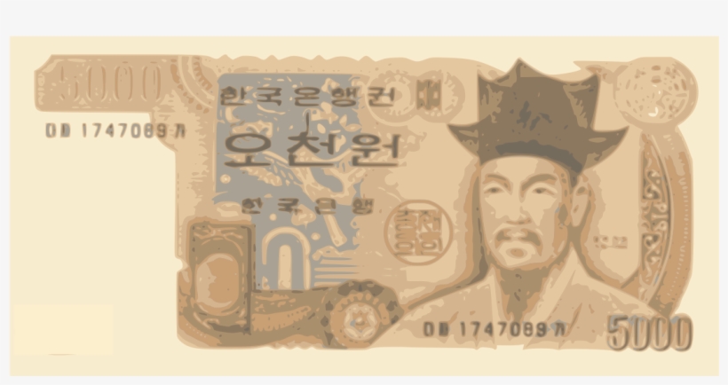 This Free Icons Png Design Of Korean Money 5000won, transparent png
