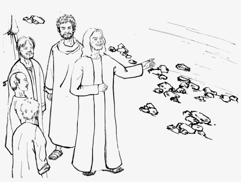 Jesus Bible Disciples - Иисус И Ученики Раскраска, transparent png