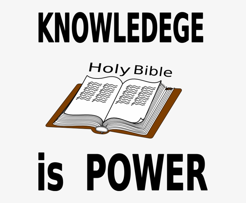 Bible Knowledge Is Power 564x597 PNG Download PNGkit