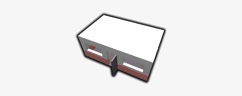 The Gas Station Is A Small Pink And White Building - Drawer, transparent png