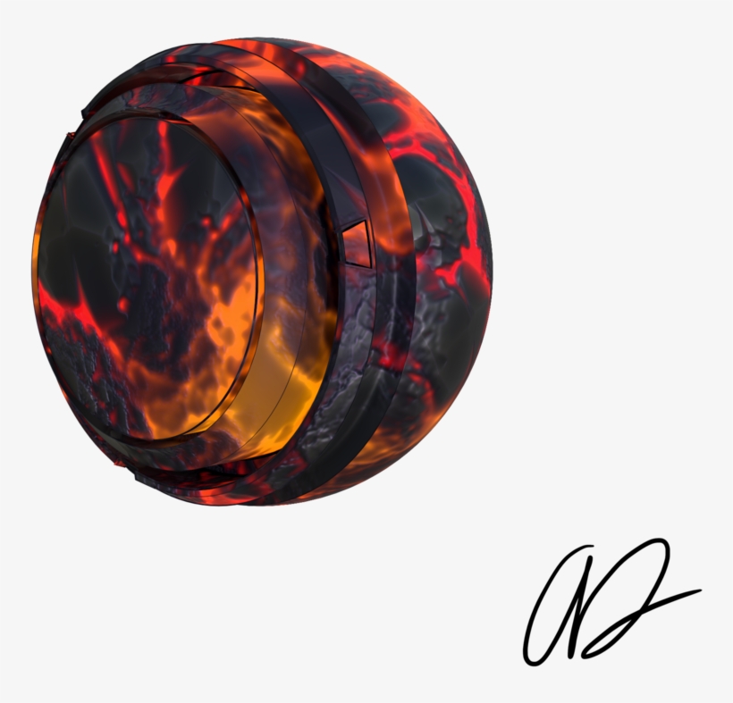Styalized Lava Texture 03 - Circle, transparent png