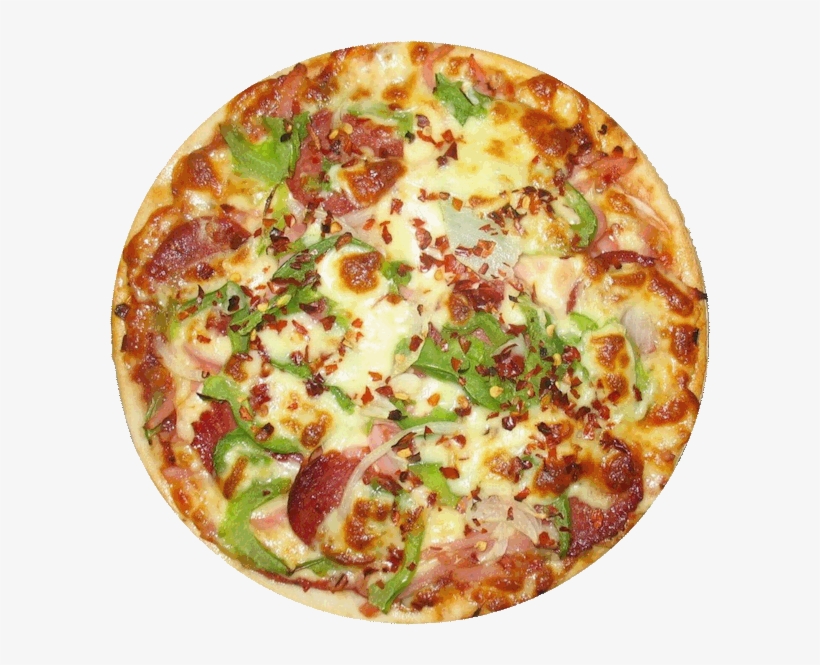 Ham, Locally Produced Pepperoni, Freshly Sliced Capsicum, - California-style Pizza, transparent png