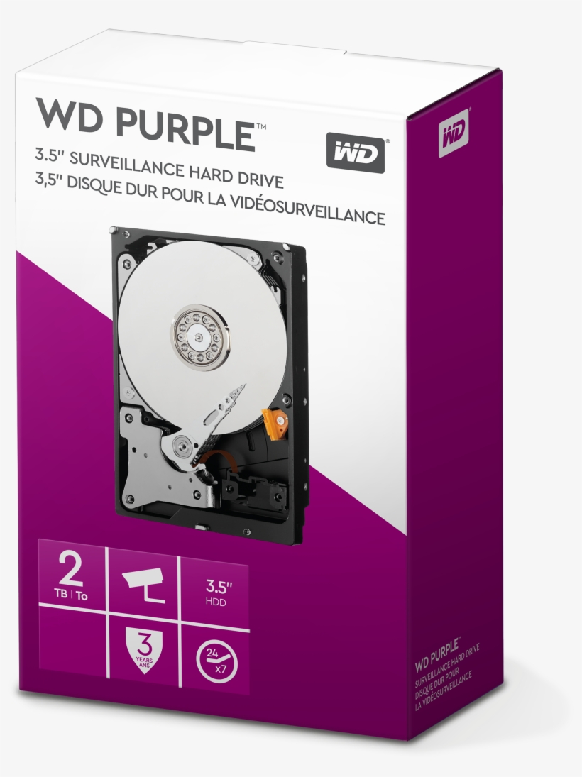 Western Digital Purple Retail 2tb Sata Iii - Wd Black 2tb, transparent png