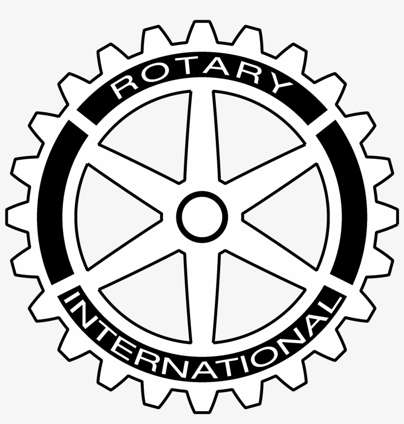Rotary International Logo Black And White - Rotary International, transparent png