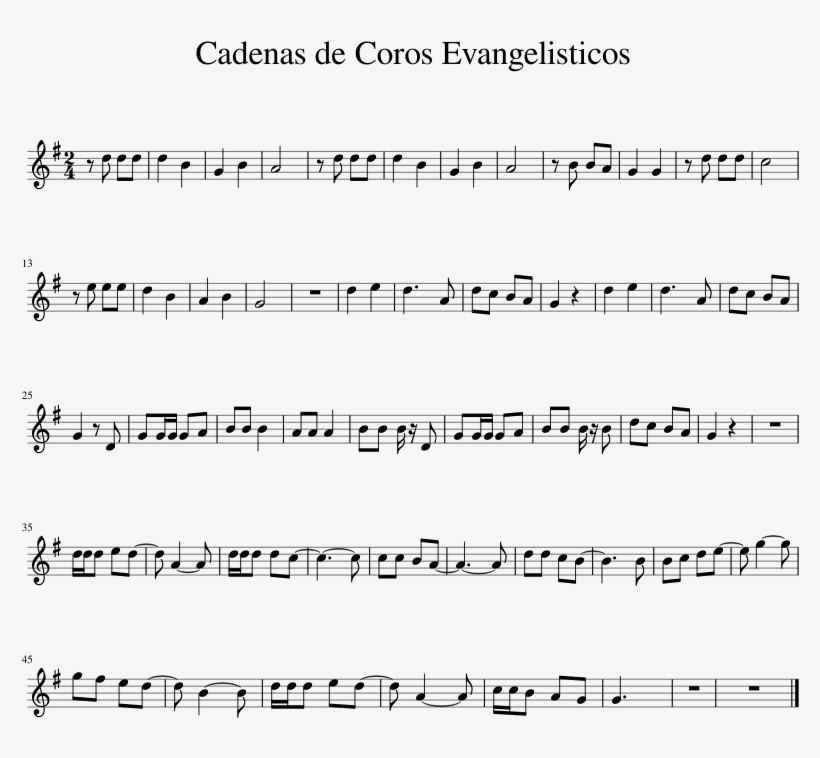Cadena De Coros Piano Tutorial - Twelve Days Of Christmas Clarinet, transparent png