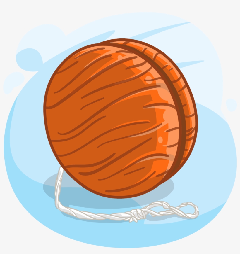 Yoyo Clipart Orange - Illustration, transparent png