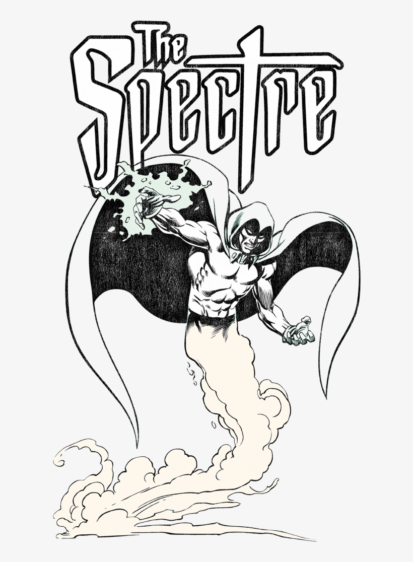 Dc Comics The Spectre Men's Heather T-shirt - Cartoon, transparent png