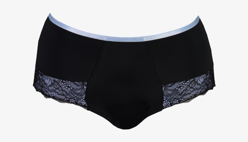 Lace Black & Serenity Blue Briefd27 2064black/serenityblue - Underpants, transparent png