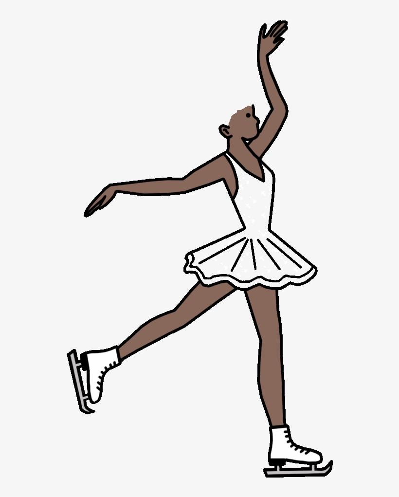 Ice Skating Fill In The Blank Birthday Party Invitations - Figure Skating Spins, transparent png