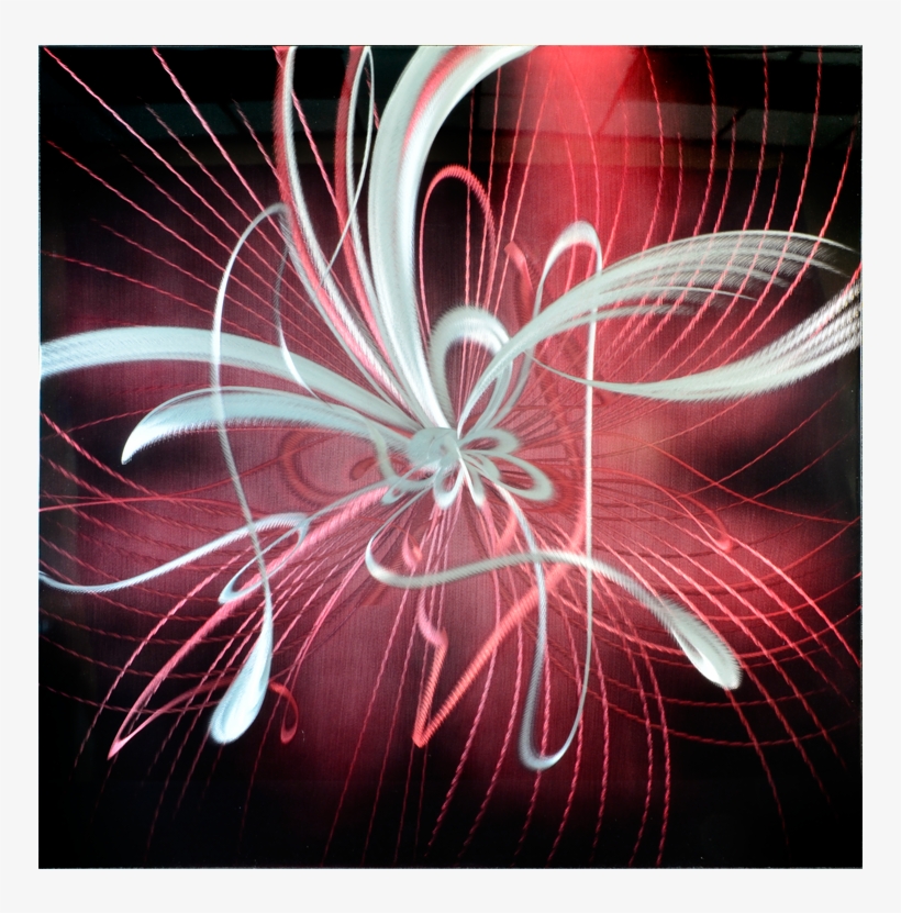 'starburst' Square Metal Wall Art - Fractal Art, transparent png