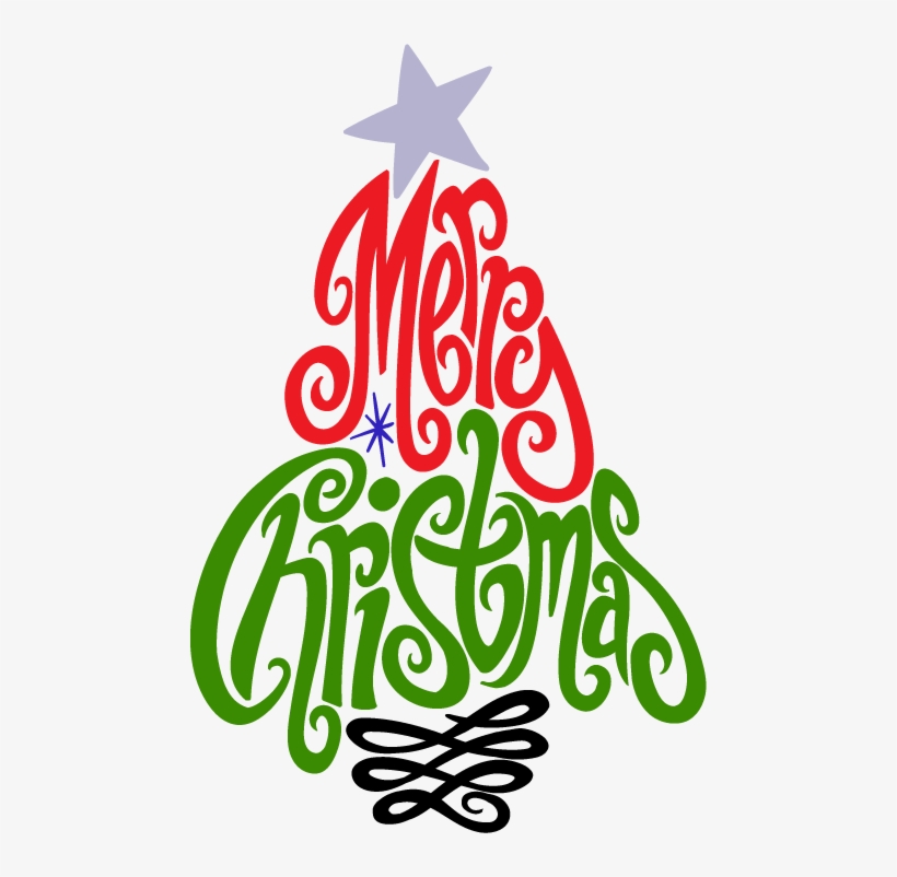 Merry Christmas Tree - Merry Christmas Tree Svg, transparent png
