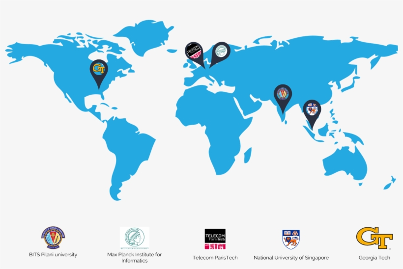 For The Love Of Hci - Transparent Background Simple World Map Png, transparent png