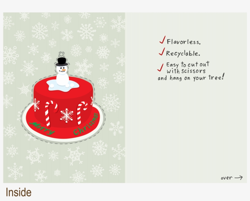 722 Christmas Cake - Illustration, transparent png