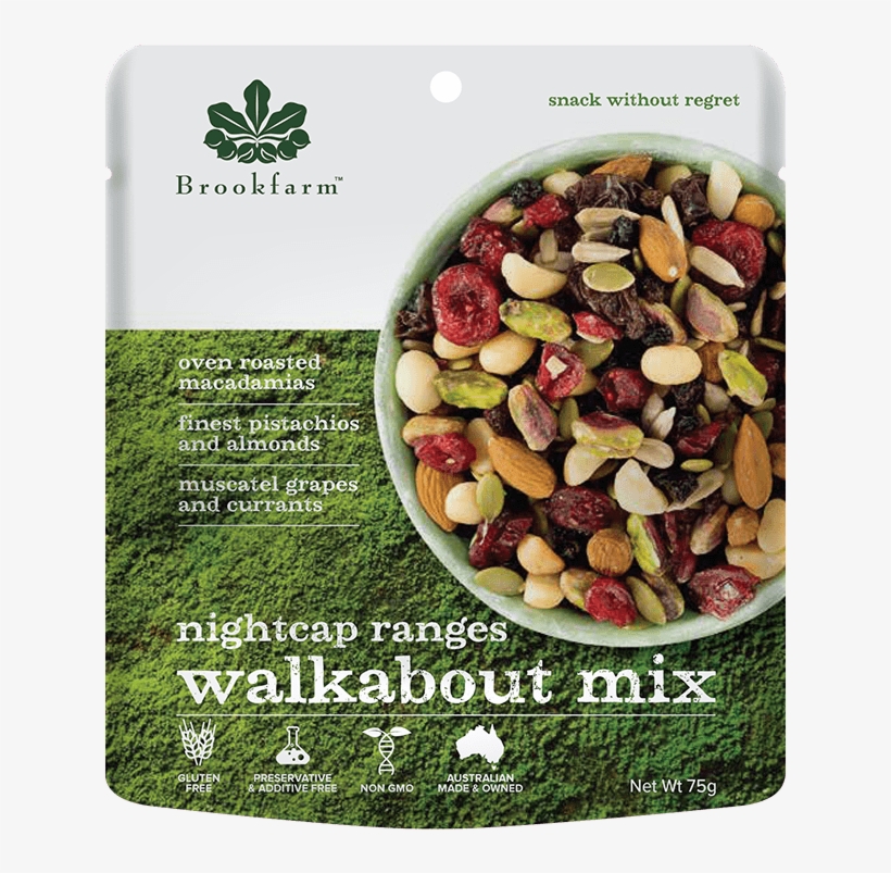 Brookfarm Nightcap Ranges Walkabout Mix 75g - Brookfarm, transparent png