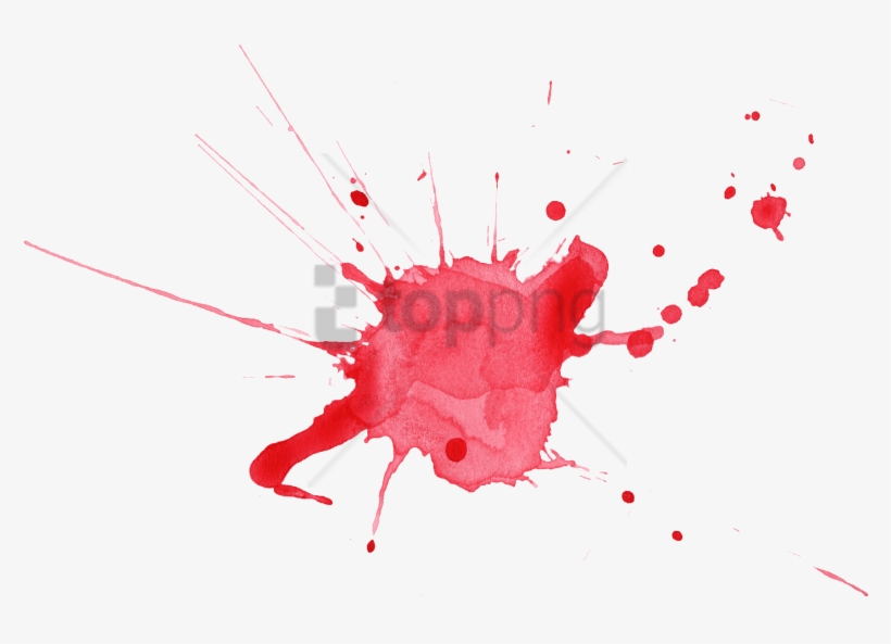 Free Png Watercolor Splashes Png Png Images Transparent - Red Watercolor Paint Splatter Transparent, transparent png