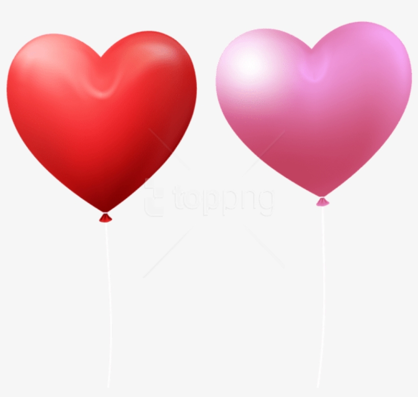 Free Png Download Valentine's Day Heart Balloon Red - Valentines Day Heart Red And Pink, transparent png