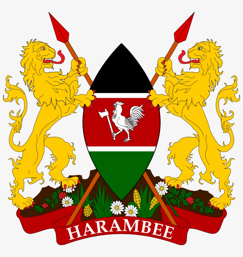 Coat Of Arms Of - Kenya Coat Of Arms Png, transparent png