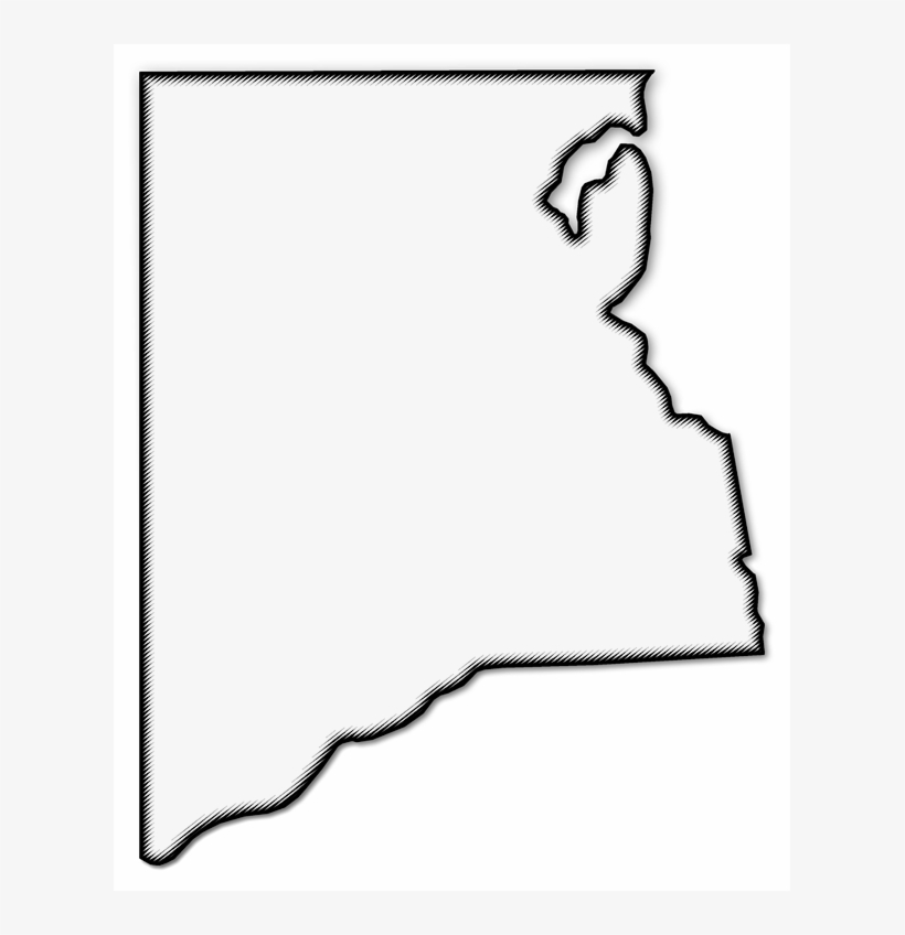 A Map Of Clay With A Black Outline, Drop Shadow, And - Silhouette, transparent png