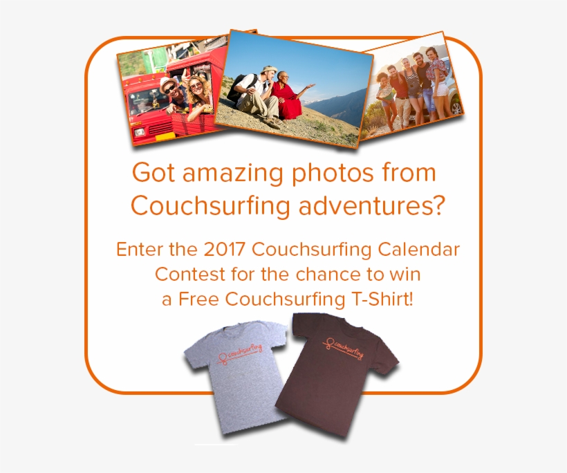 Enter The 2017 Couchsurfing Calendar Contest - Brochure, transparent png