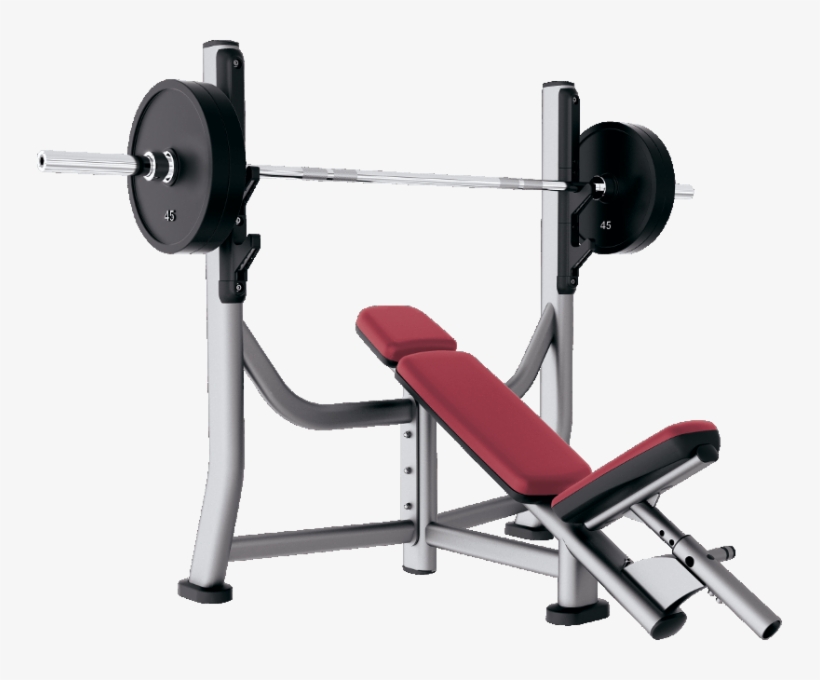 Incline Bench - Life Fitness Olympic Incline Bench, transparent png