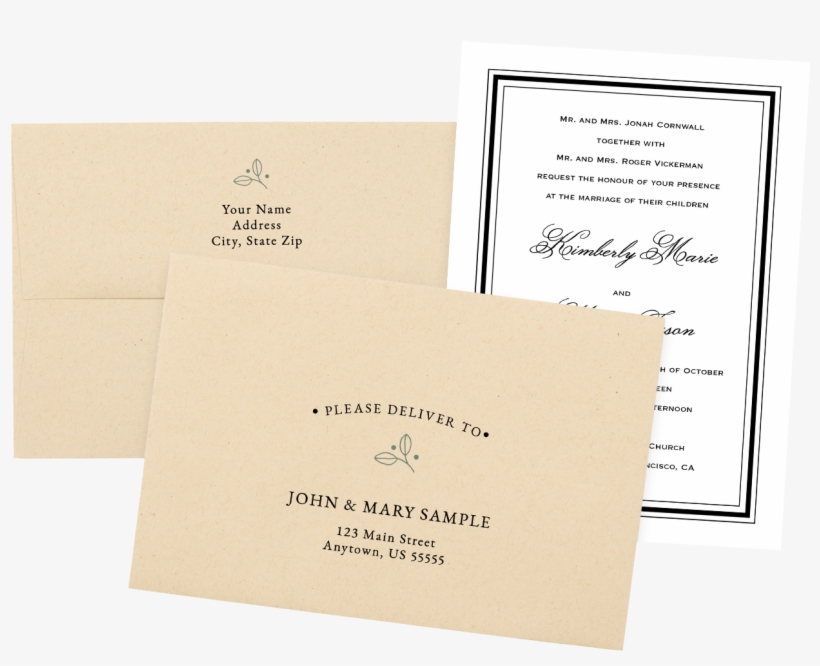 Foil Wedding Invitations, transparent png