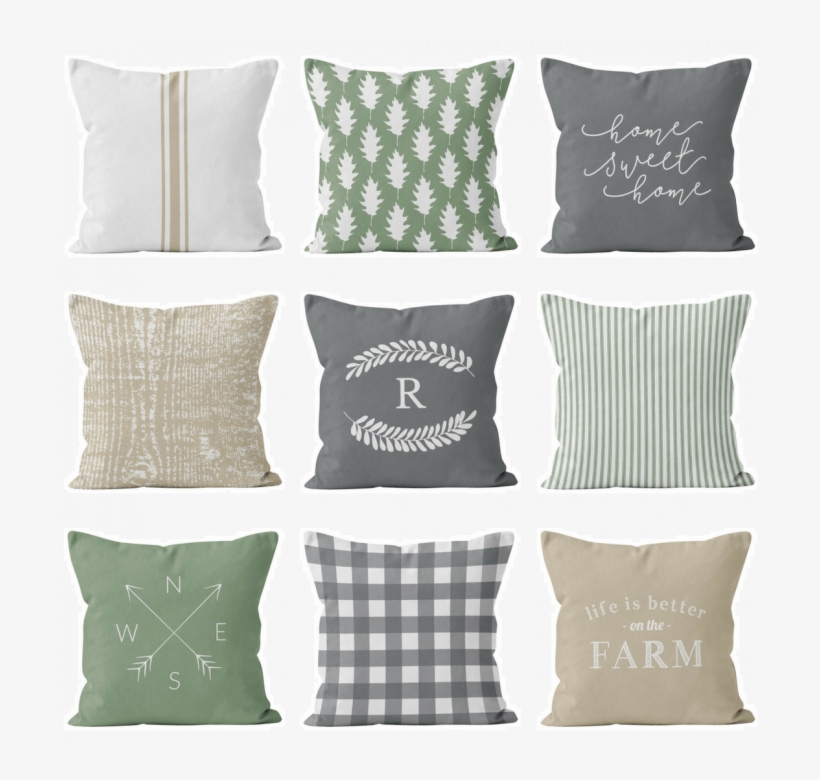 Modern Farmhouse Mix&match Pillow Covers Set In Green, - Nightmare Before Christmas Pillow, transparent png