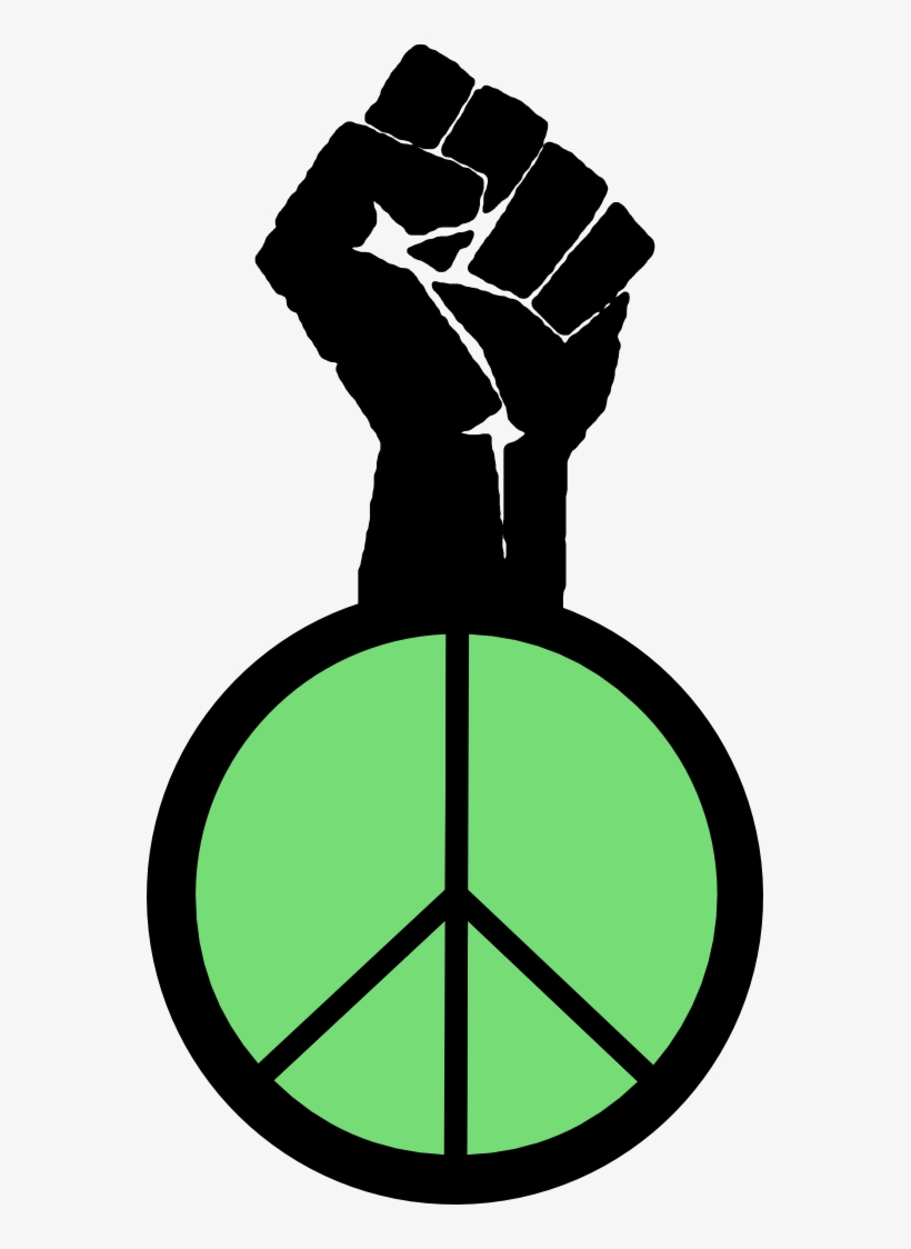 Peace Sign Clipart Svg - Symbols For Black Power, transparent png