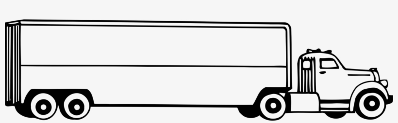 Car Semi-trailer Truck Pickup Truck - Tractor Trailer Truck Clip Art, transparent png