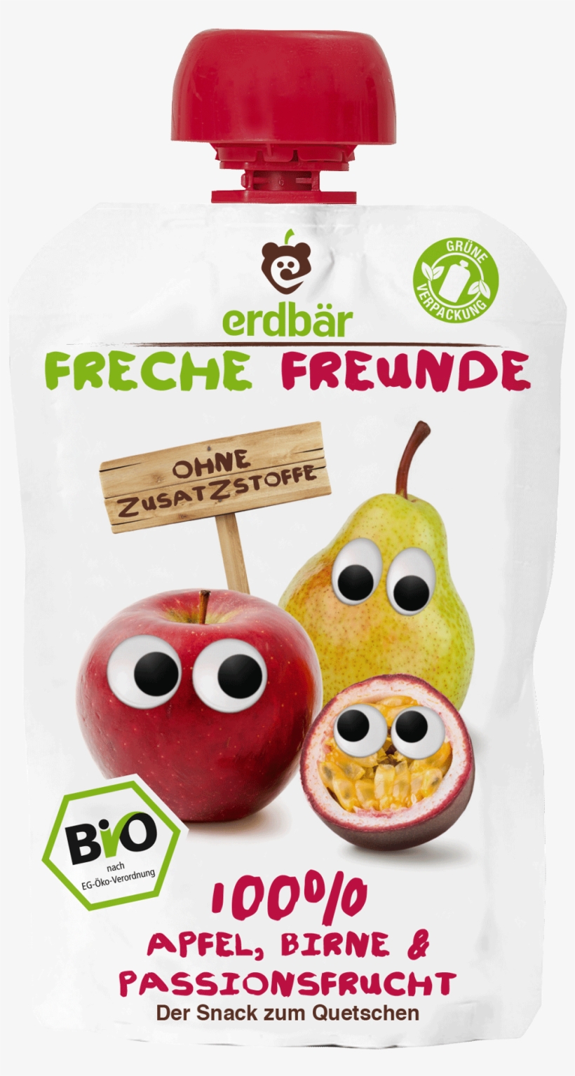 Organic Squeeze Pouch Passion Fruit - Bio Siegel, transparent png