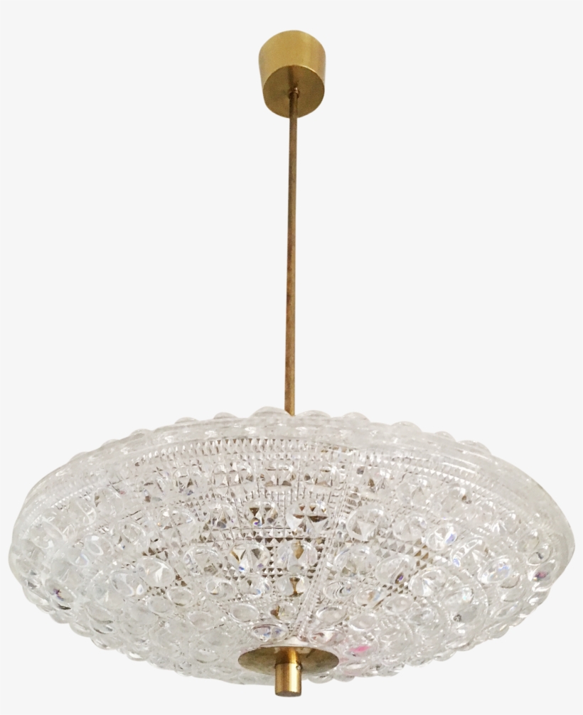 Orrefors Flying Saucer Shaped Chandelier By Carl Fagerlund - Chandelier, transparent png