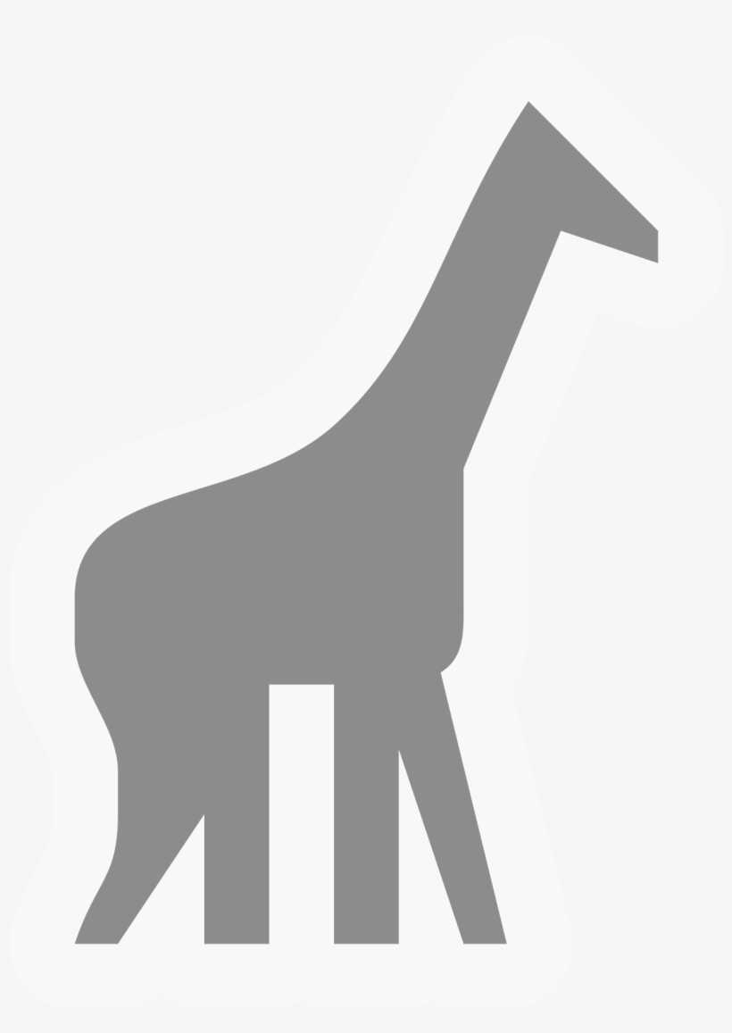 Open - Giraffe, transparent png