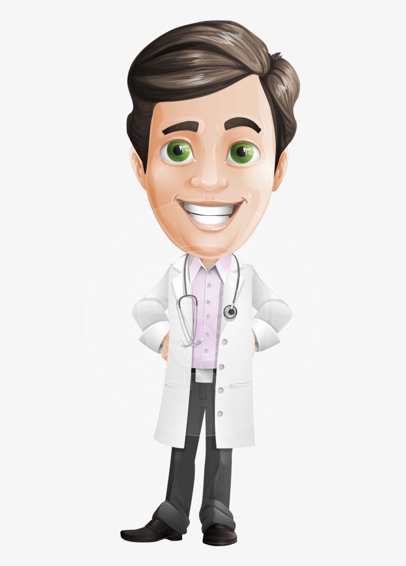 Vector Male Character Dr Matthews Gp Graphicmama - Mascote De Medico Em Png, transparent png
