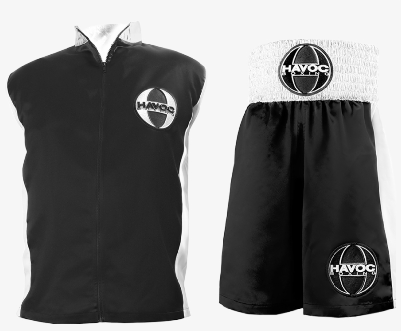 Havoc Boxing Black&silver Uniform - Boxing, transparent png