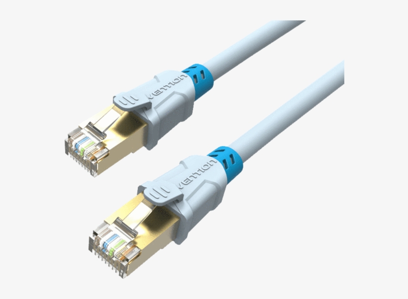 Vention 12m White Cat6 Shielded Patch Lead/cable With - Networking Cables, transparent png